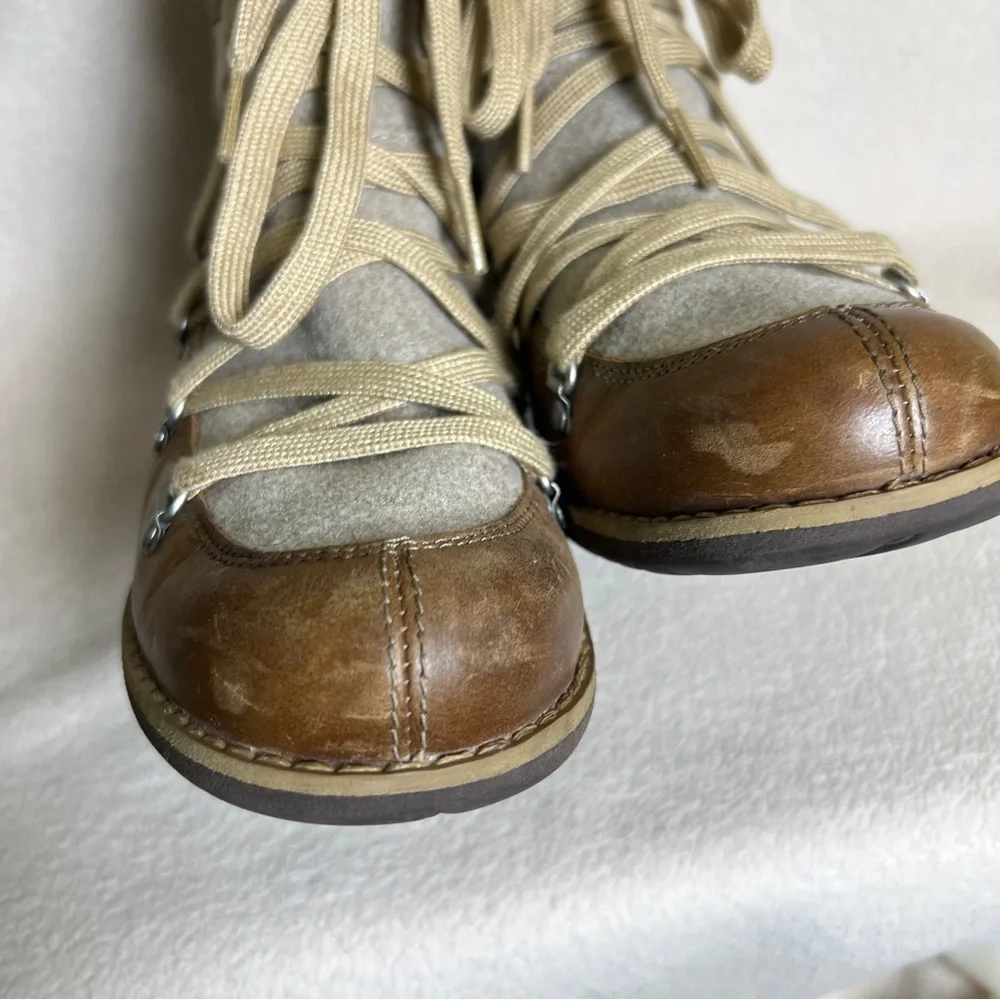 Merrell Shiloh II Brown Leather Boots Women’s 10 Casual Ankle Boots Lace Up